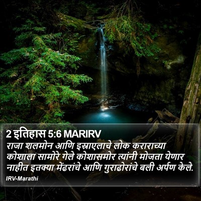 2 इतिहास 5:6 MARIRV Bible Verse Image