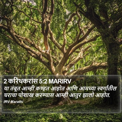 2 करिंथकरांस 5:2 MARIRV Bible Verse Image