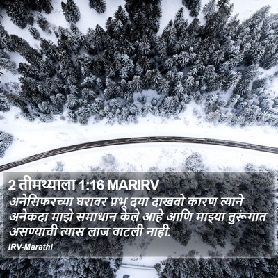 2 तीमथ्याला 1:16 MARIRV Bible Verse Image