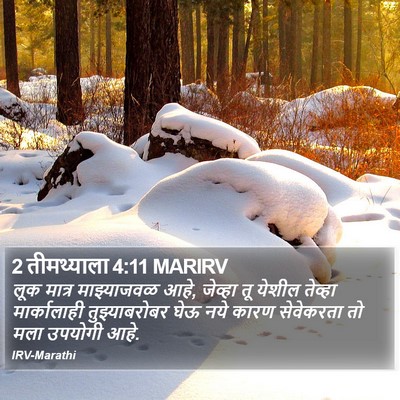 2 तीमथ्याला 4:11 MARIRV Bible Verse Image