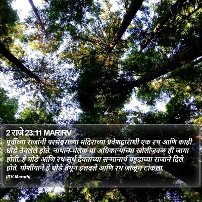 2 राजे 23:11 MARIRV Bible Verse Image