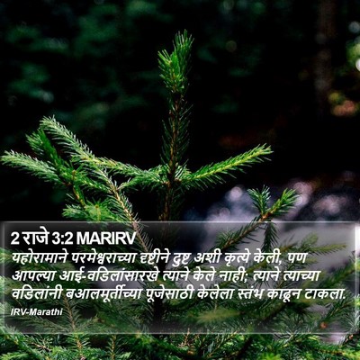 2 राजे 3:2 MARIRV Bible Verse Image