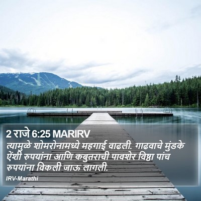 2 राजे 6:25 MARIRV Bible Verse Image