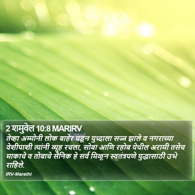 2 शमुवेल 10:8 MARIRV Bible Verse Image