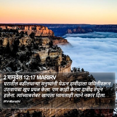 2 शमुवेल 12:17 MARIRV Bible Verse Image