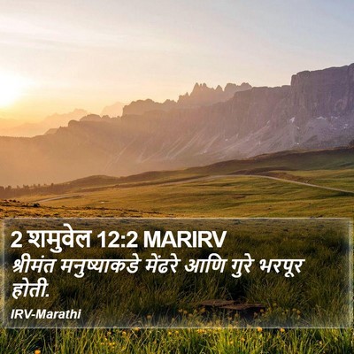 2 शमुवेल 12:2 MARIRV Bible Verse Image
