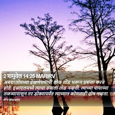 2 शमुवेल 14:25 MARIRV Bible Verse Image