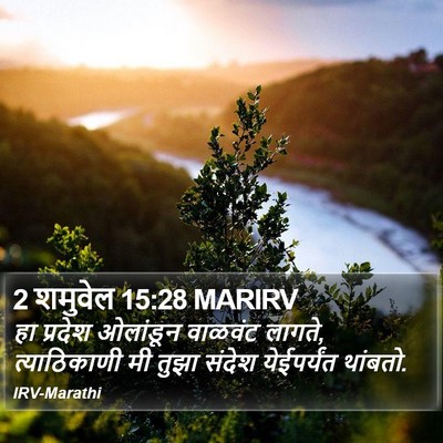 2 शमुवेल 15:28 MARIRV Bible Verse Image