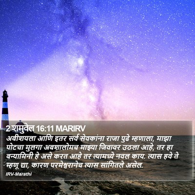 2 शमुवेल 16:11 MARIRV Bible Verse Image