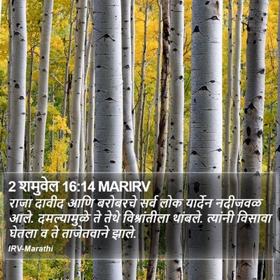 2 शमुवेल 16:14 MARIRV Bible Verse Image