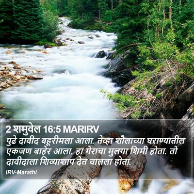 2 शमुवेल 16:5 MARIRV Bible Verse Image