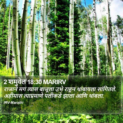 2 शमुवेल 18:30 MARIRV Bible Verse Image
