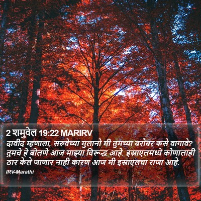 2 शमुवेल 19:22 MARIRV Bible Verse Image