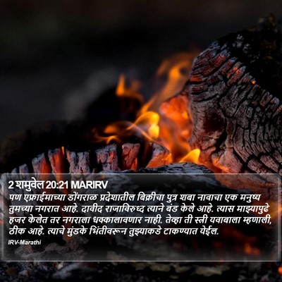 2 शमुवेल 20:21 MARIRV Bible Verse Image