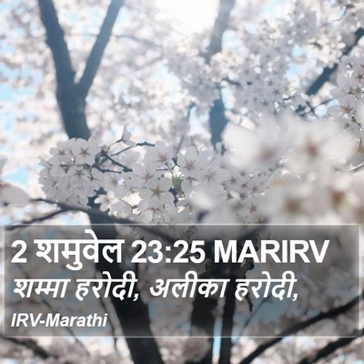 2 शमुवेल 23:25 MARIRV Bible Verse Image