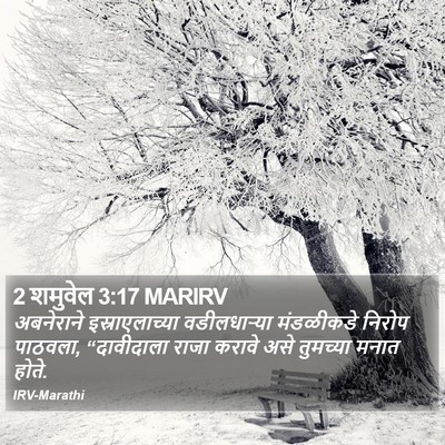 2 शमुवेल 3:17 MARIRV Bible Verse Image