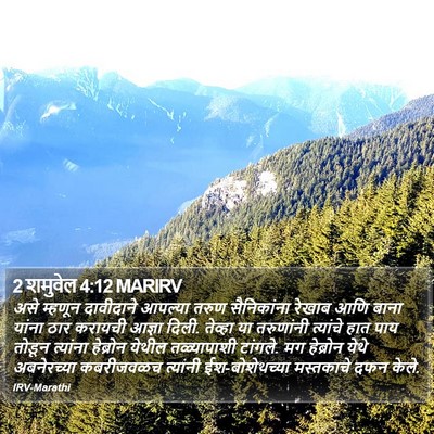 2 शमुवेल 4:12 MARIRV Bible Verse Image