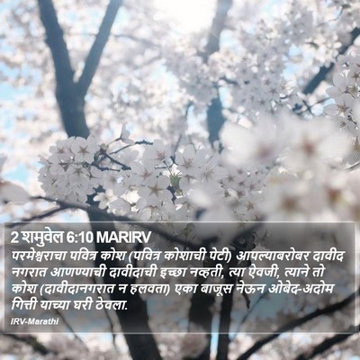 2 शमुवेल 6:10 MARIRV Bible Verse Image