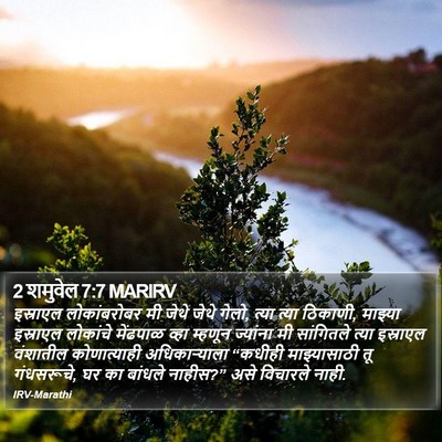 2 शमुवेल 7:7 MARIRV Bible Verse Image