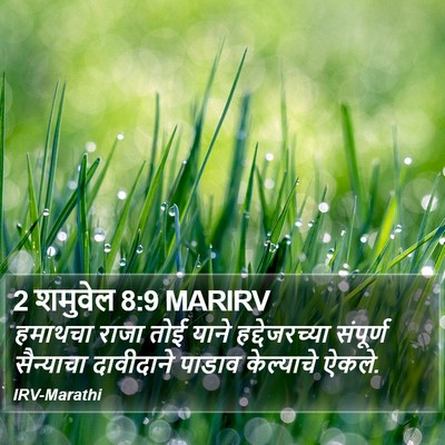 2 शमुवेल 8:9 MARIRV Bible Verse Image