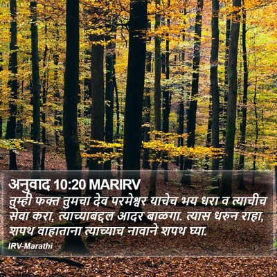 अनुवाद 10:20 MARIRV Bible Verse Image