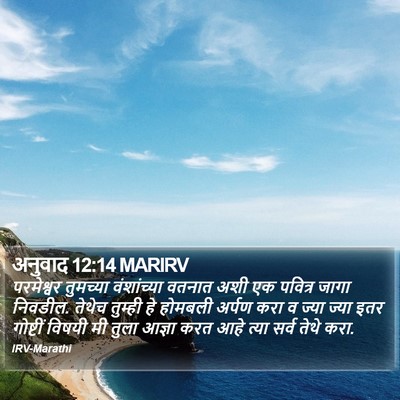 अनुवाद 12:14 MARIRV Bible Verse Image