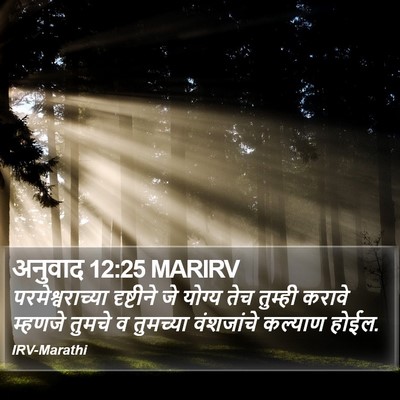अनुवाद 12:25 MARIRV Bible Verse Image