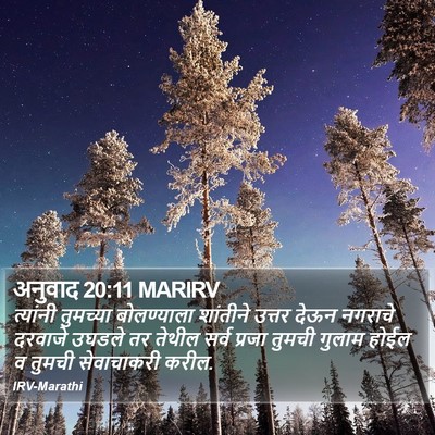 अनुवाद 20:11 MARIRV Bible Verse Image