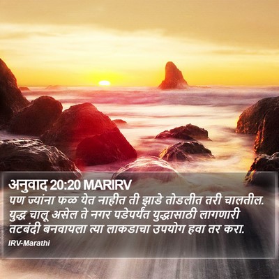 अनुवाद 20:20 MARIRV Bible Verse Image
