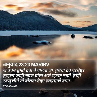 अनुवाद 23:23 MARIRV Bible Verse Image