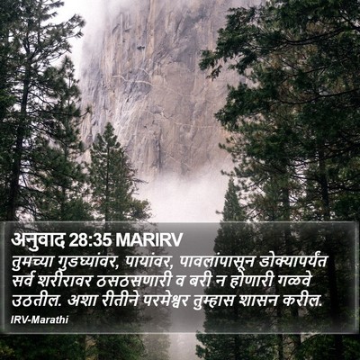 अनुवाद 28:35 MARIRV Bible Verse Image