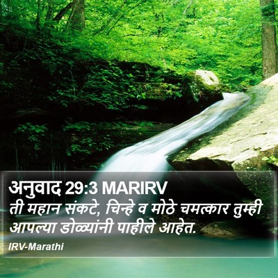 अनुवाद 29:3 MARIRV Bible Verse Image