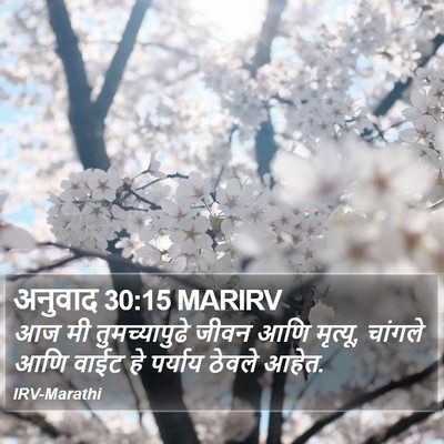 अनुवाद 30:15 MARIRV Bible Verse Image