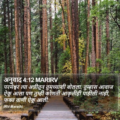 अनुवाद 4:12 MARIRV Bible Verse Image