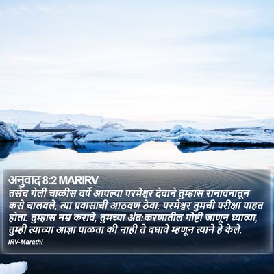 अनुवाद 8:2 MARIRV Bible Verse Image