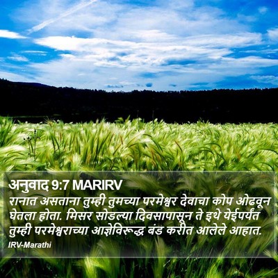 अनुवाद 9:7 MARIRV Bible Verse Image