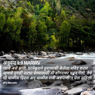 अनुवाद 9:9 MARIRV Bible Verse Image