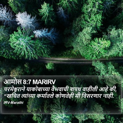 आमोस 8:7 MARIRV Bible Verse Image