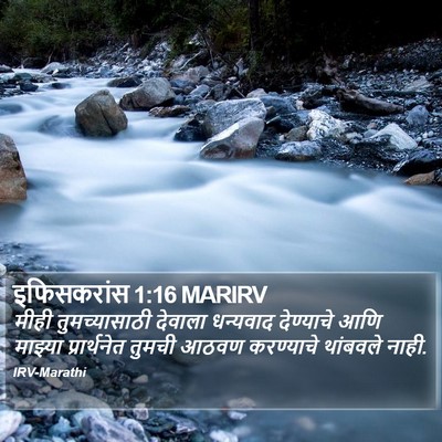 इफिसकरांस 1:16 MARIRV Bible Verse Image