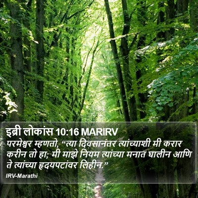इब्री लोकांस 10:16 MARIRV Bible Verse Image
