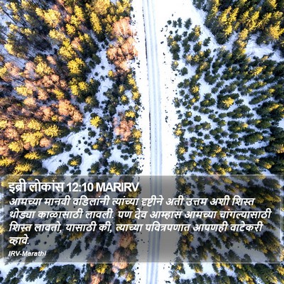 इब्री लोकांस 12:10 MARIRV Bible Verse Image