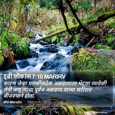 इब्री लोकांस 7:10 MARIRV Bible Verse Image