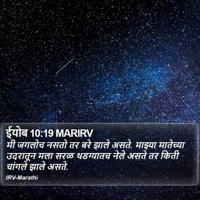 ईयोब 10:19 MARIRV Bible Verse Image