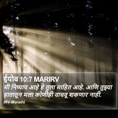 ईयोब 10:7 MARIRV Bible Verse Image