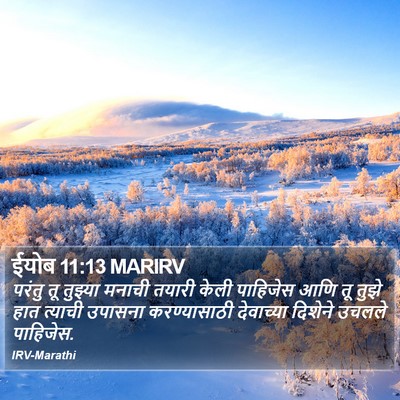 ईयोब 11:13 MARIRV Bible Verse Image