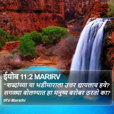 ईयोब 11:2 MARIRV Bible Verse Image