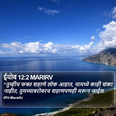 ईयोब 12:2 MARIRV Bible Verse Image