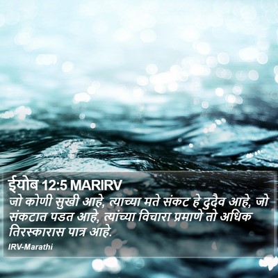 ईयोब 12:5 MARIRV Bible Verse Image