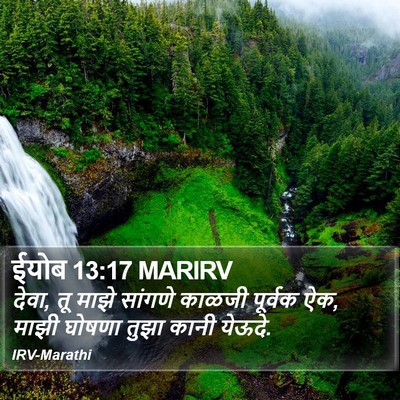 ईयोब 13:17 MARIRV Bible Verse Image