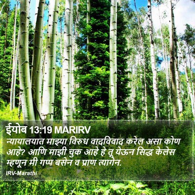 ईयोब 13:19 MARIRV Bible Verse Image